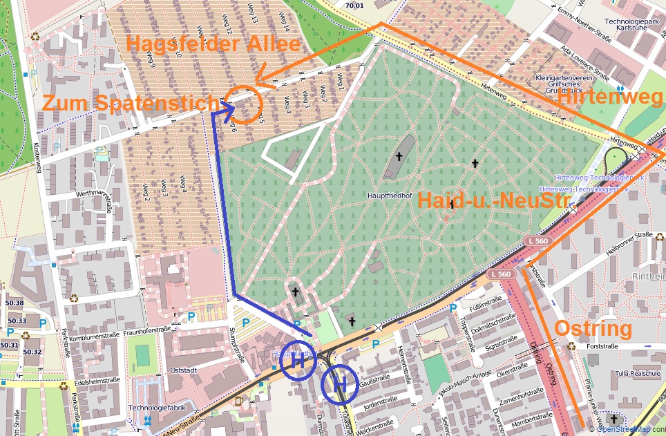 Detail Anfahrt Spatenstich