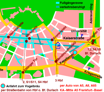 Skizze f�r die Anreise
